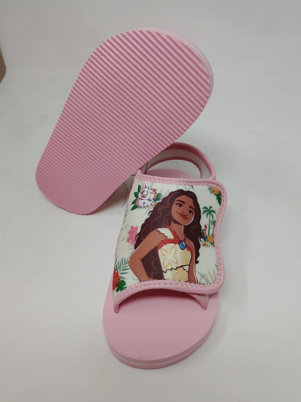 Disney Moana New Pink Girls Slide Sandals Size 9/10, Casualwear